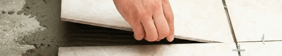 Professional installing ceramic tile floors in Omaha, NE